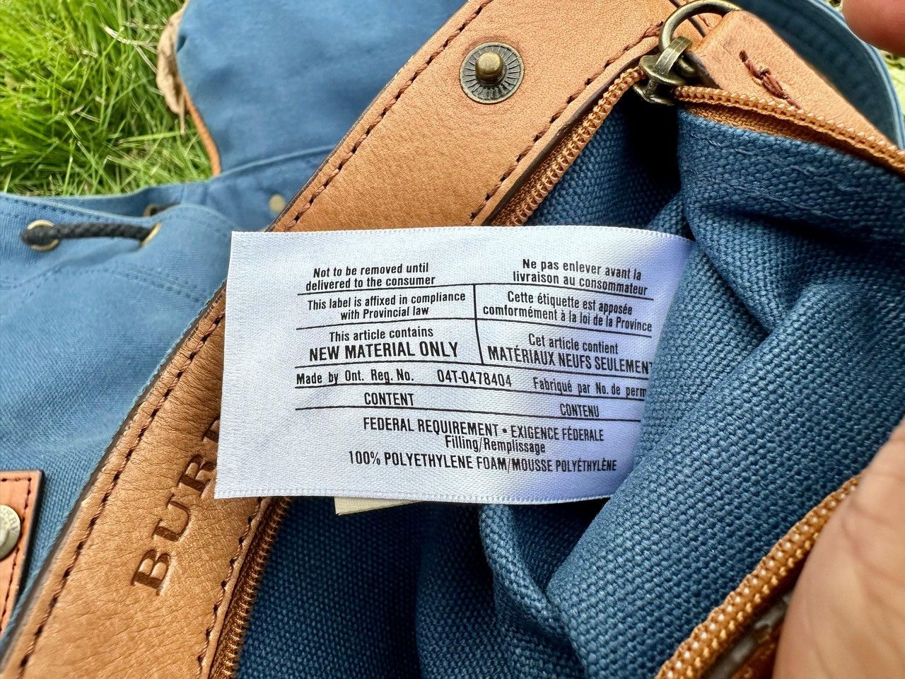 Burberry Authentic Burberry Rucksack Nyalon Blue Backpack Size ONE SIZE - 13 Thumbnail