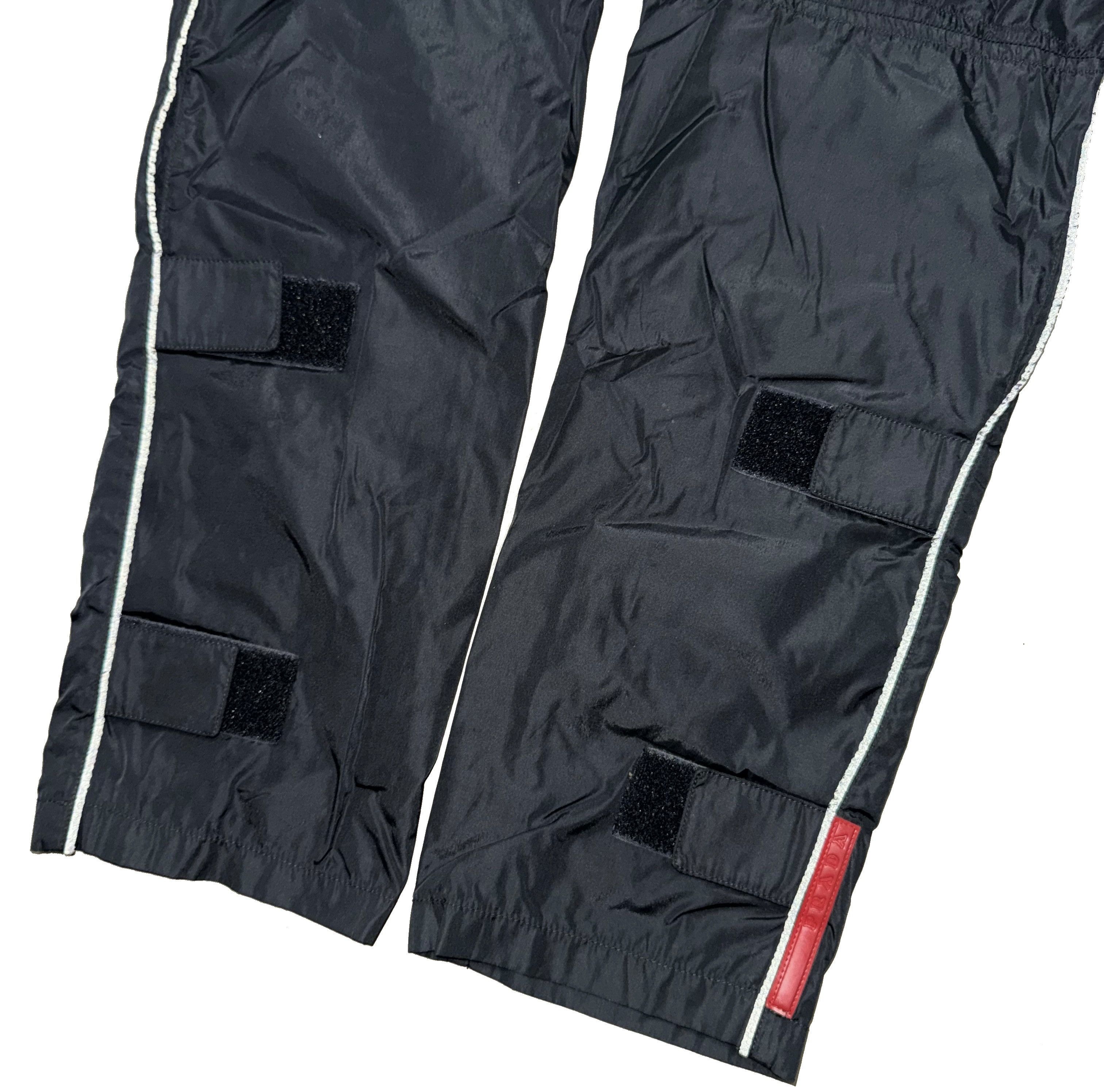 Prada × Vintage VTG Y2K Prada Technical Nylon Track Pants Desinger IT 46 Size US 28 / EU 44 - 3 Thumbnail