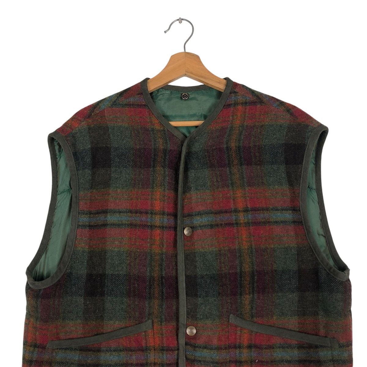 Japanese Brand 🔥VINTAGE WOOL VEST CHECK TARTAN DESIGN HENRY COTTON ITALY Size US M / EU 48-50 / 2 - 3 Thumbnail