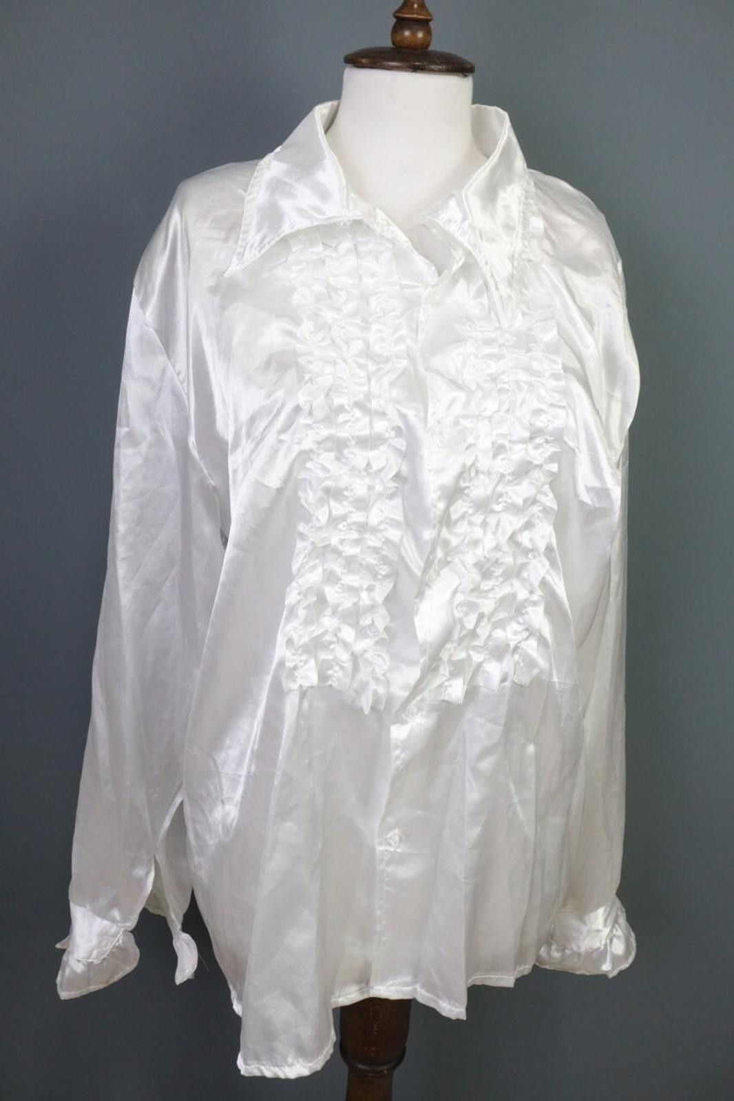 Wolford Woman's Wolford White Ruffle Silk Mix Tunic Top Shirt Size M Size M / US 6-8 / IT 42-44 - 5 Thumbnail