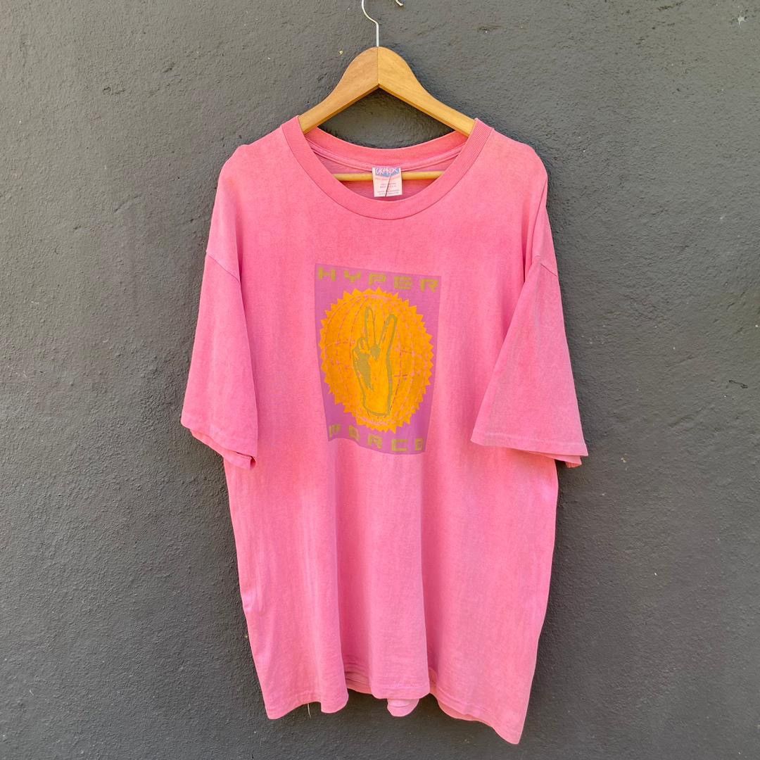 Other Thrashed Faded Vintage 90s Generra Hyper Peace Tee Size US L / EU 52-54 / 3 - 1 Thumbnail