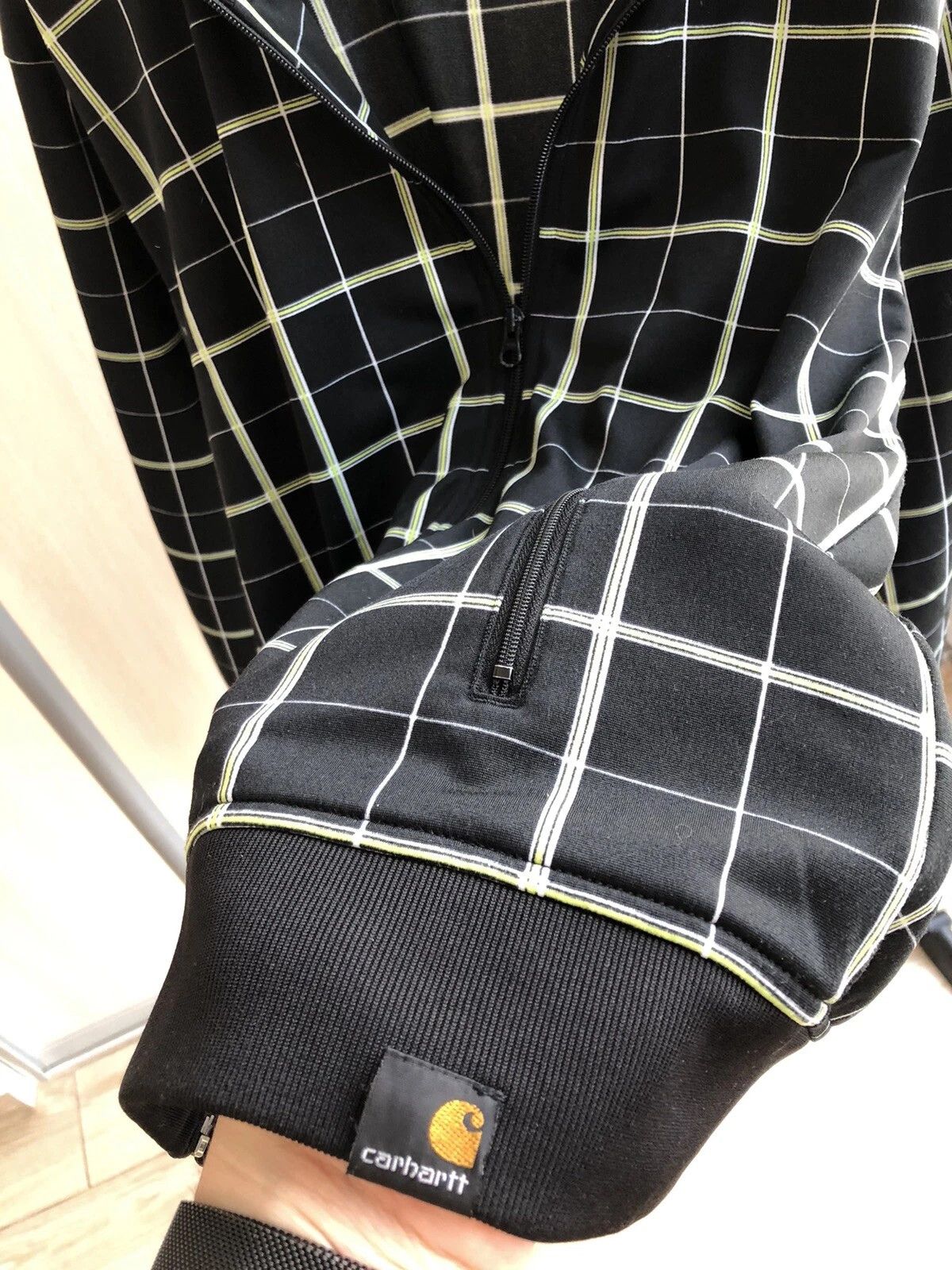 Carhartt Carhartt Grid Jacket Mens Size M Checked Sweatshirt Vintage Size US M / EU 48-50 / 2 - 5 Thumbnail