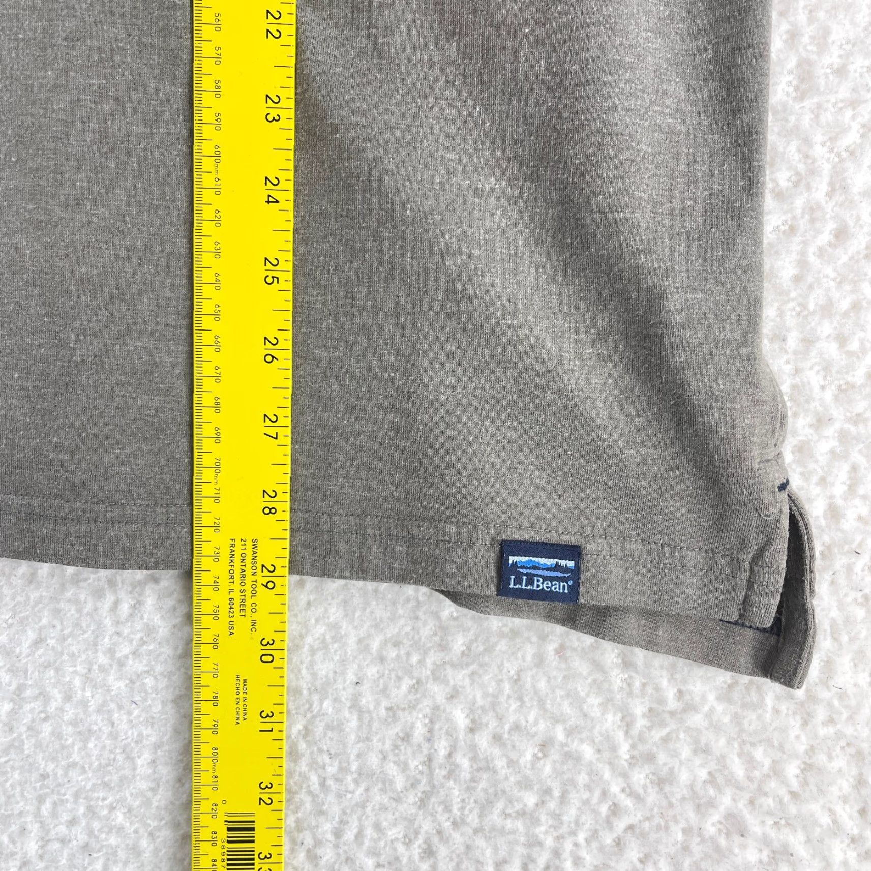 Vintage L.L. Bean Shirt Mens XL Gray Slightly Fitted 1/4 Snap Button Long Sleeve Shirt Size US XL / EU 56 / 4 - 7 Thumbnail