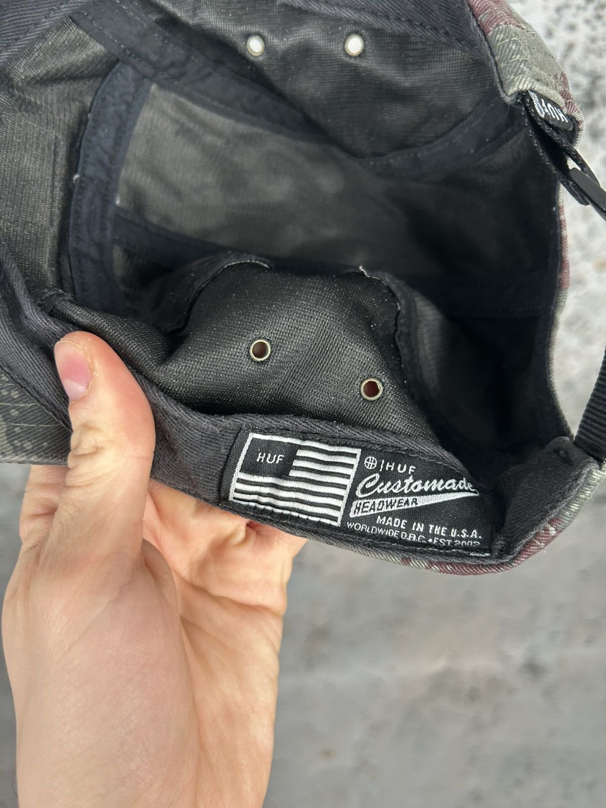 Huf Huf 5 Panel Made in USA Skateboarding Hat Vintage Streetwear Size ONE SIZE - 7 Thumbnail