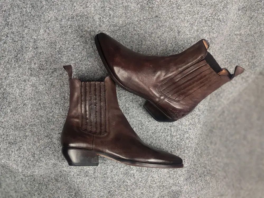 Elia Maurizi Elia Maurizi Design Leather western chelsea ankle Boots Size US 9 / IT 39 - 1 Thumbnail