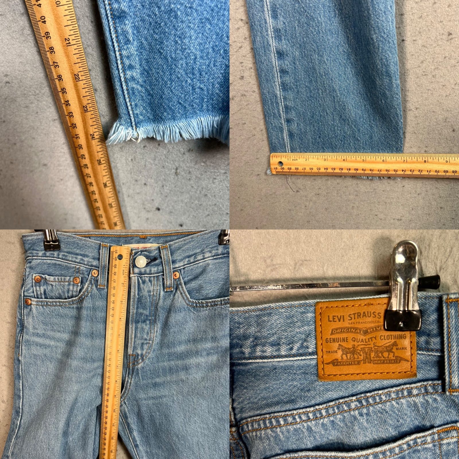 Levi's VINTAGE Levi's Jeans Adult Womens 25 Blue Distressed High-Rise Wedgie Straight Womens Size 42" / US 20 - 8 Thumbnail