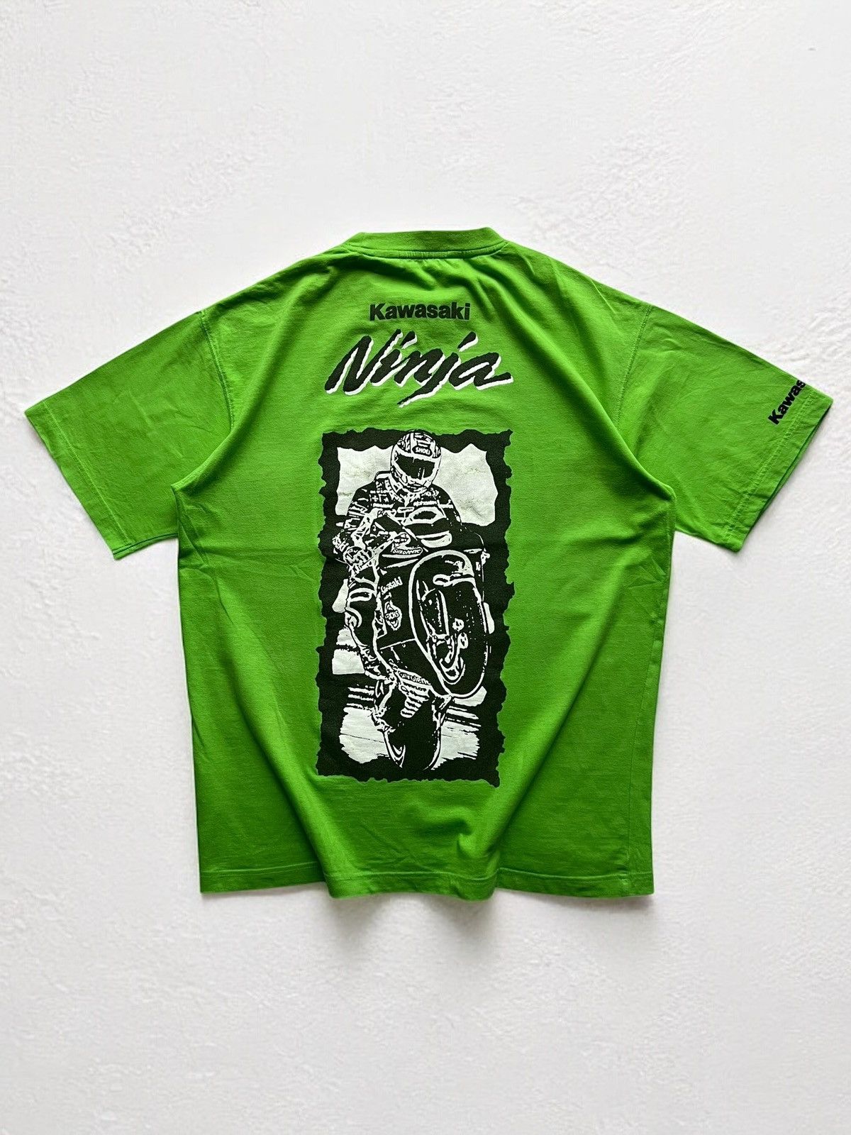Harley Davidson × Japanese Brand KAWASAKI NINJA JAPAN 🇯🇵 RACING TEE MOTORCYCLE VINTAGE T SHIRT Size US L / EU 52-54 / 3 - 2 Thumbnail