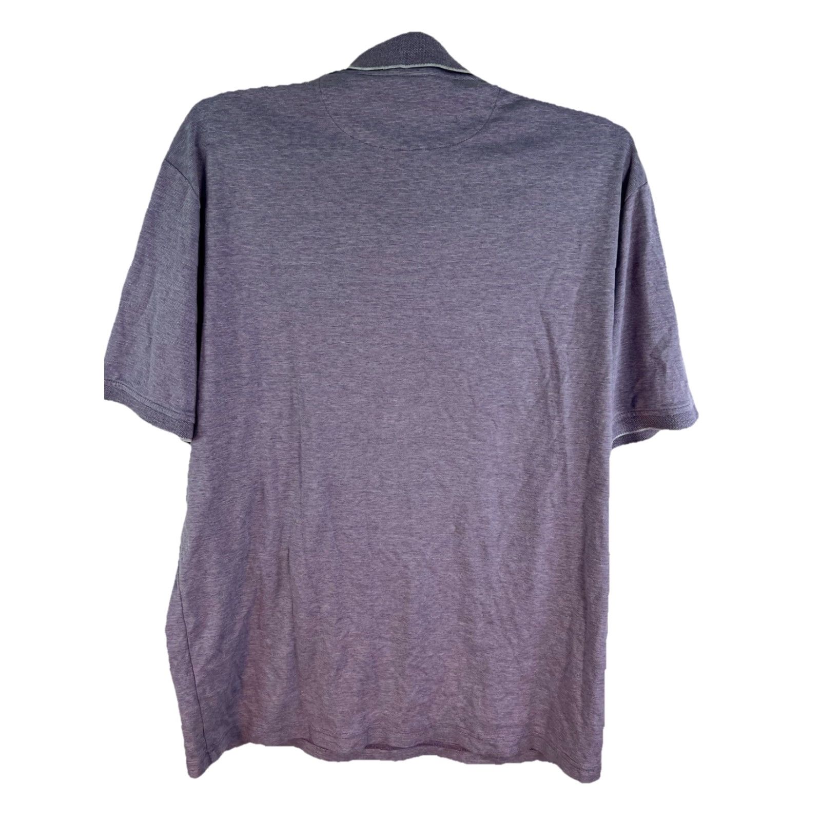 Hart Schaffner Marx Hart Schaffner Marx Polo Shirt Men’s Large Purple Collared Button Casual Golf All Seasons Regular Fit Size US L / EU 52-54 / 3 - 4 Thumbnail
