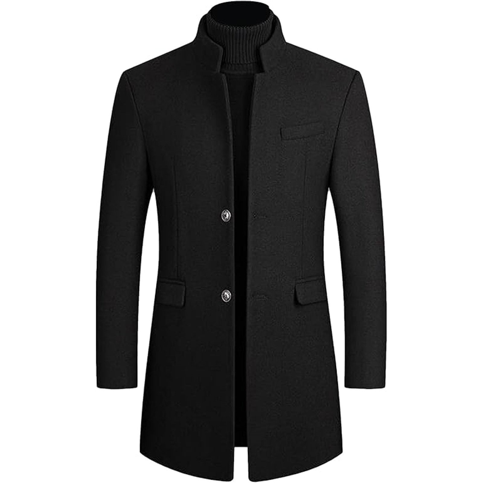 Other Lu's Chic Men's Single Breasted Trench Coat Warm Dress Size US S / EU 44-46 / 1 - 1 Thumbnail