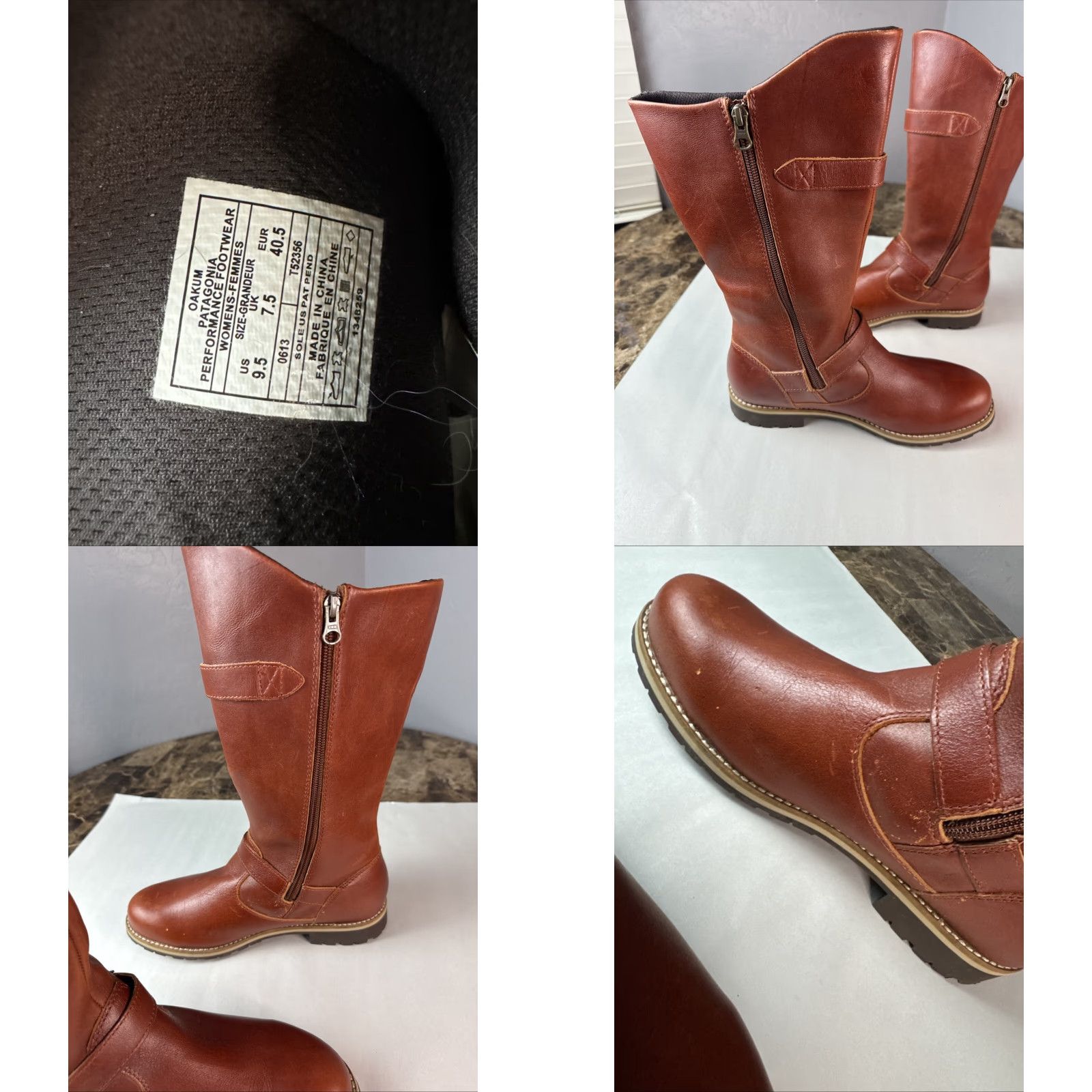 Patagonia Patagonia Women's Tin Shed Rider Boot Sz 9.5 Brown Leather Moto Buckle Lug Sole Mid-Calf Buckle Boots Womens Size US 10 / IT 40 - 9 Thumbnail