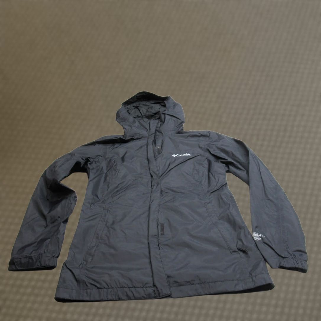 Vintage Columbia Jacket Women Small Black Hooded Lightweight Waterproof Full Zip Wind Size S / US 4 / IT 40 - 1 Thumbnail