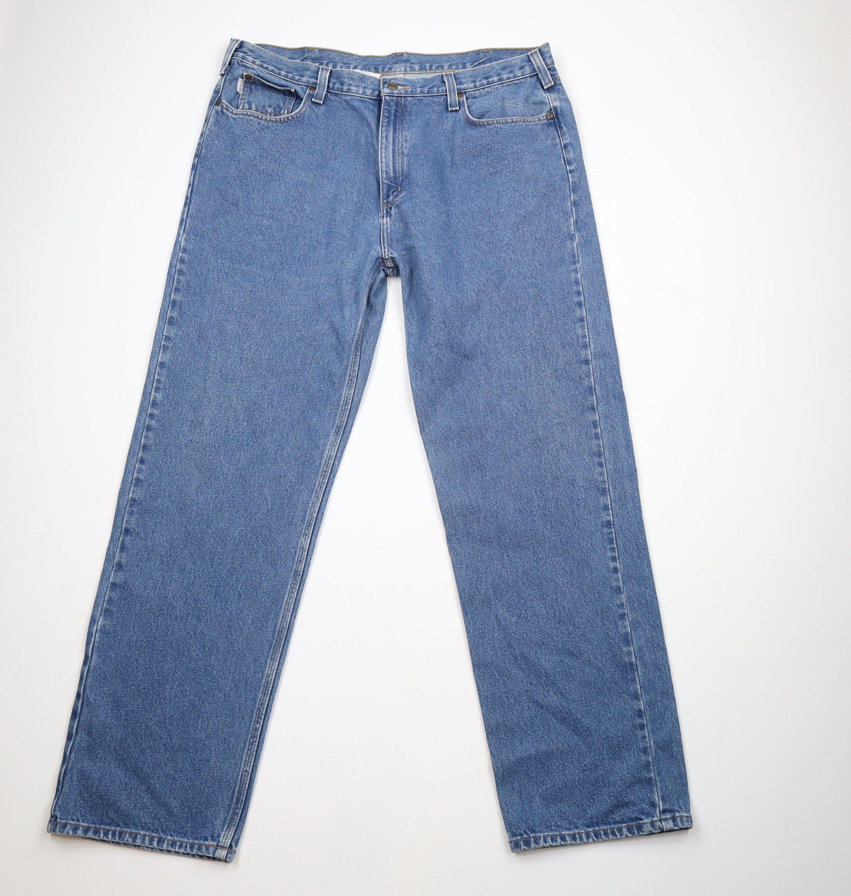 Carhartt × Vintage Vintage Carhartt Out Wide Leg Relaxed Fit Denim Jeans Blue Size US 42 / EU 58 - 1 Thumbnail