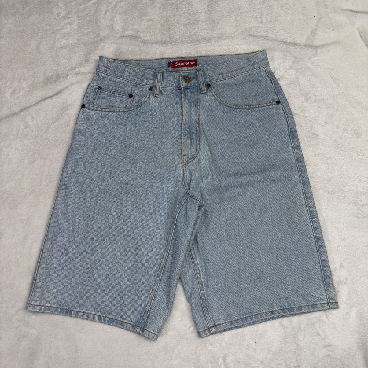 Supreme Baggy Denim Shorts Jorts Blue SS24