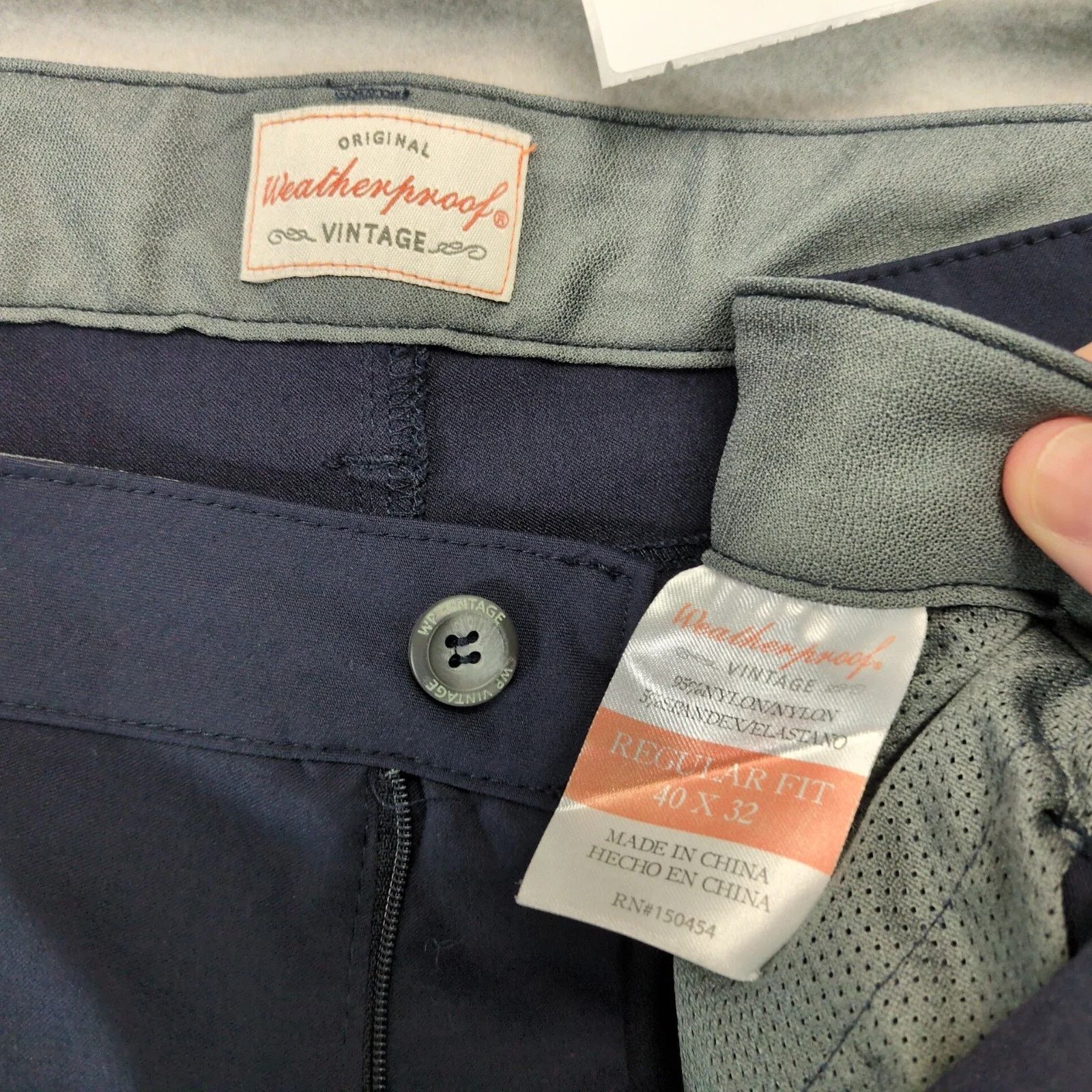 Weatherproof Original Weatherproof Vintage Navy Nylon Cargo Chino Pants Size US 40 / EU 56 - 3 Thumbnail