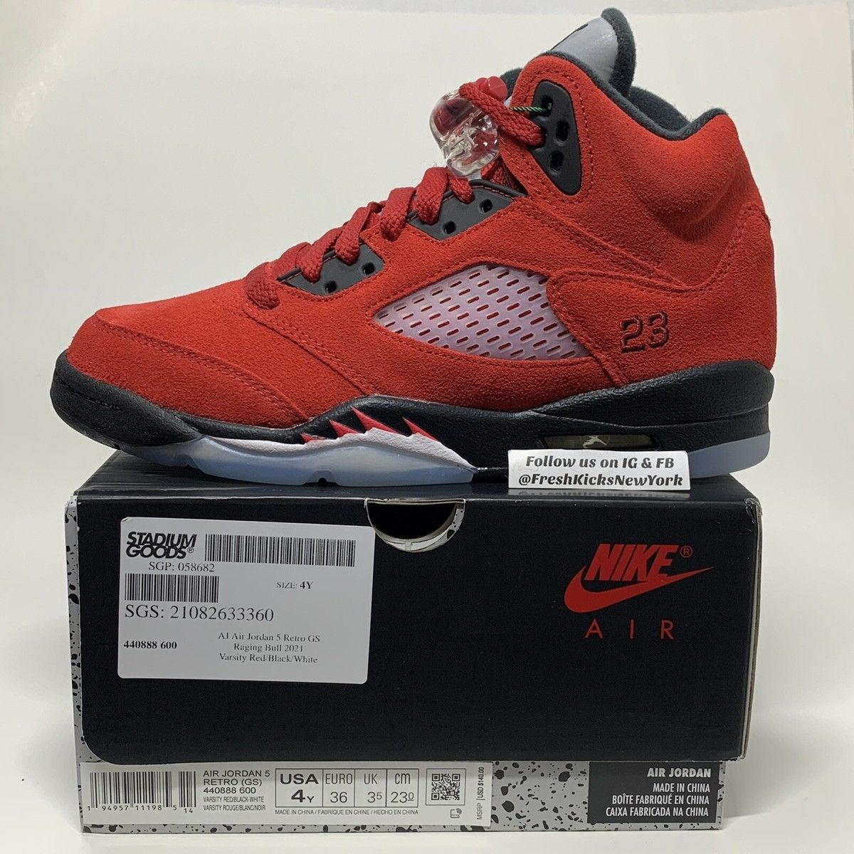 Jordan Brand Air jordan 5 retro GS Varsity Red Size US 6.5 / EU 39-40 - 1 Thumbnail
