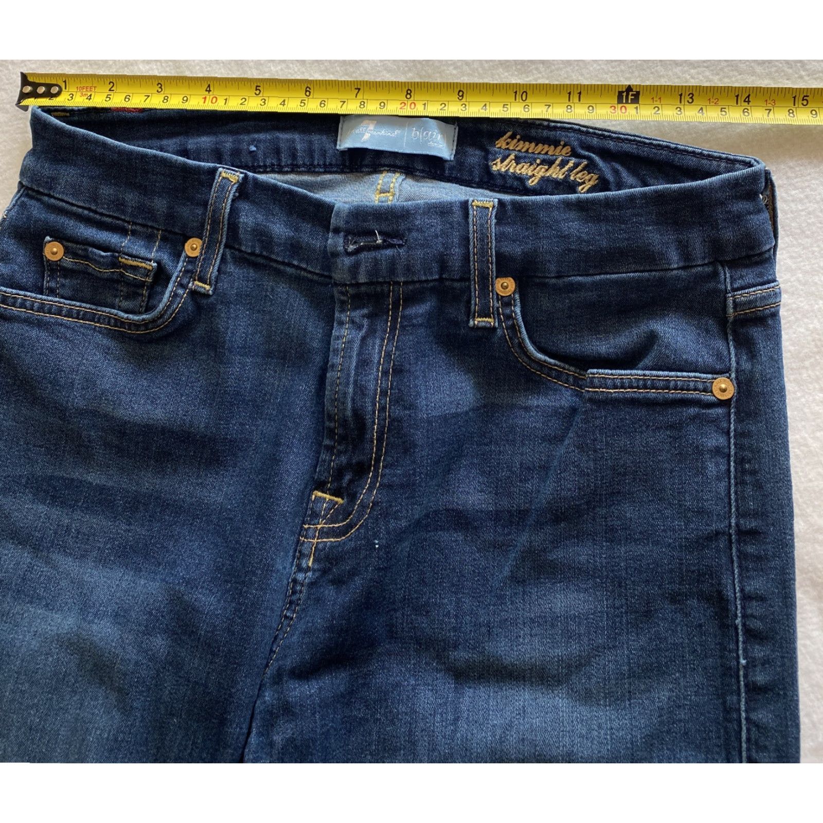 7 For All Mankind 7 For All Mankind Jeans Women’s Jeans Skinny Regular 30 30 29 Blue Stretch Womens Slim Straight 90s? Size 30" / US 8 / IT 44 - 5 Thumbnail