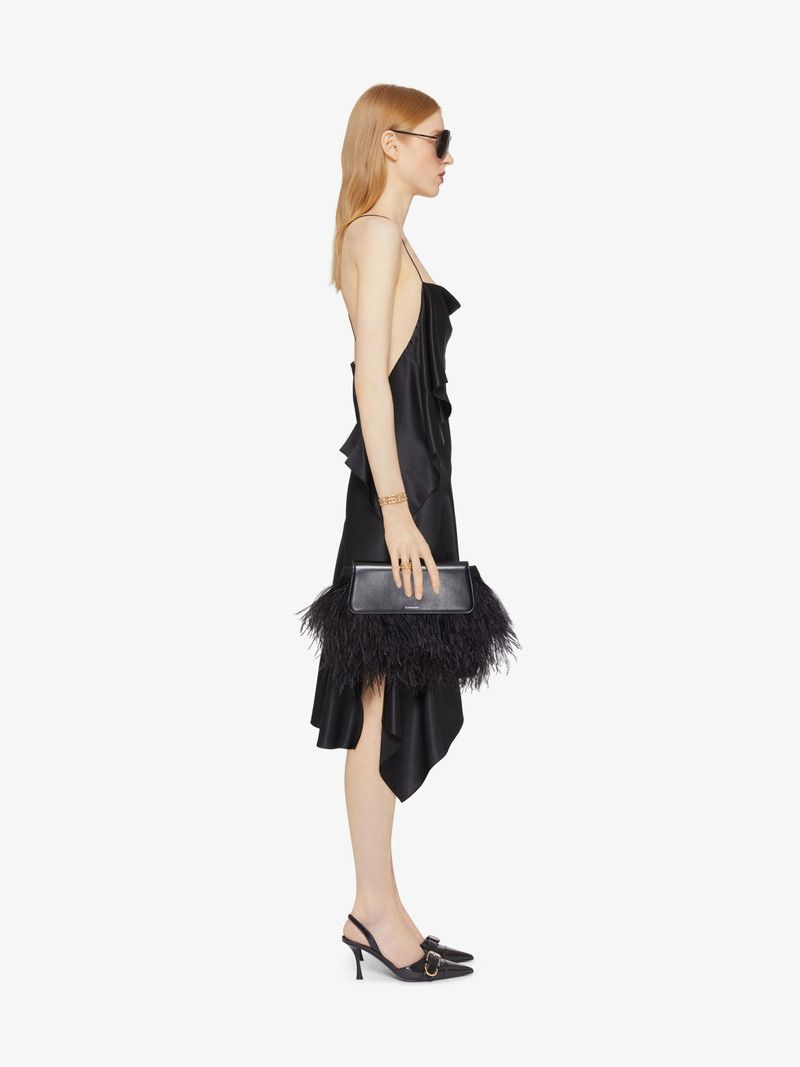 Givenchy o1n1vont0326 Asymmetric Draped Dress in Black Size XXS / US 00 / IT 34 - 3 Thumbnail