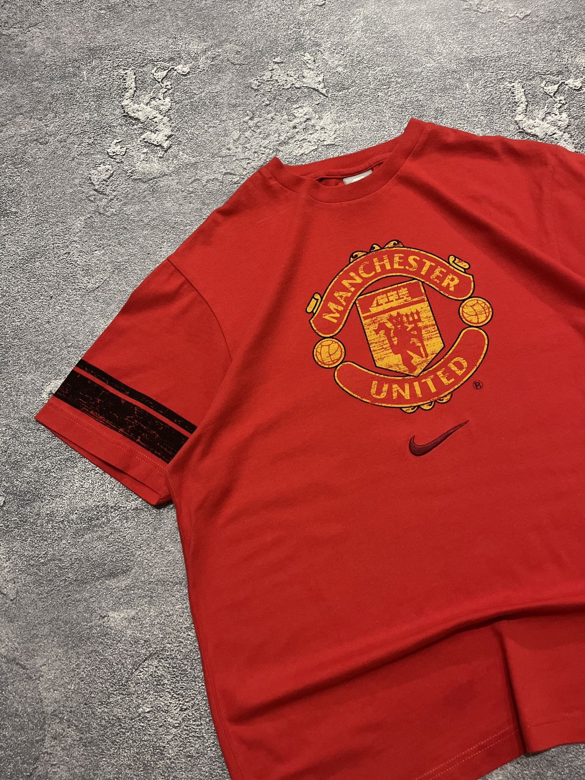 Nike × Vintage Vintage Nike Manchester United Big Logo 2000s T Shirt Size US L / EU 52-54 / 3 - 2 Thumbnail