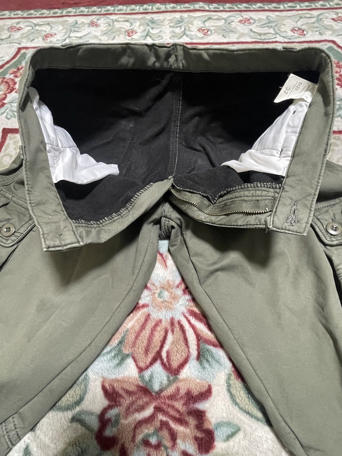 Japanese Brand Green olive Multipoket Cargo pants Y2k Baggy Size US 32 / EU 48 - 11 Thumbnail
