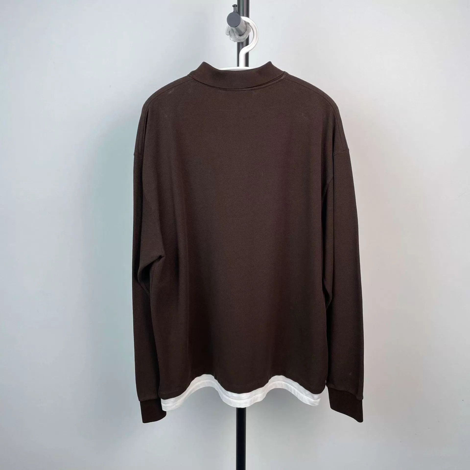 Miu Miu MIU MIU 98 new cotton knit deep brown S polo shirt Size S / US 4 / IT 40 - 2 Thumbnail