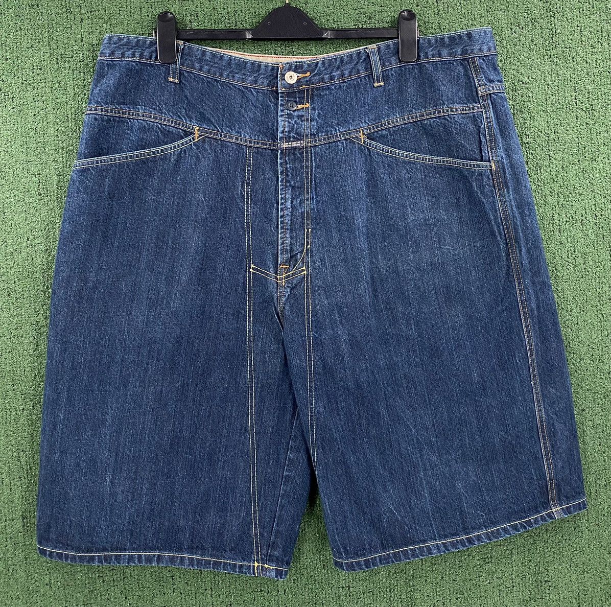 Marithe + Francois Girbaud Vintage Y2K Marithe Francois Girbaud Jean Shorts Jorts Sz 42 Size US 42 / EU 58 - 1 Thumbnail
