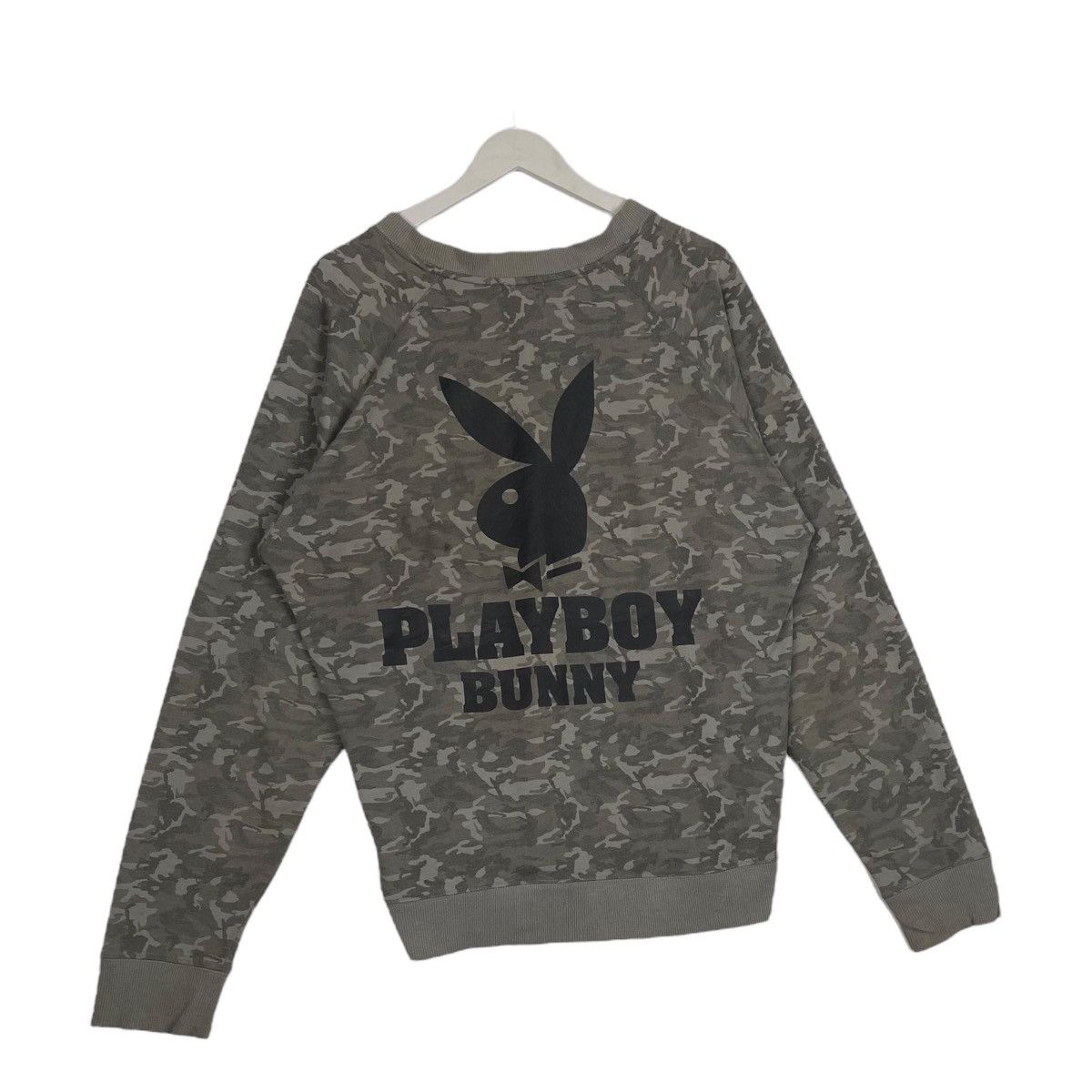 Playboy × Vintage Vintage Playboy Bunny Embroidered Crewneck Sweatshirt Gray Size US L / EU 52-54 / 3 - 8 Thumbnail