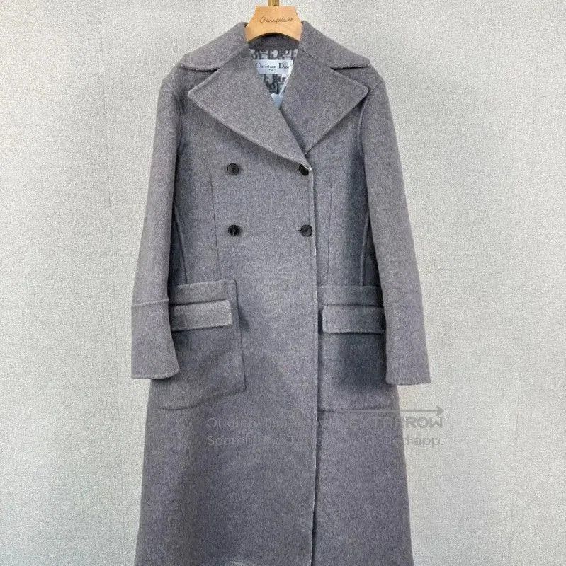 Dior Dior Winter Gray Wool Long Coat . Size M / US 6-8 / IT 42-44 - 1 Thumbnail