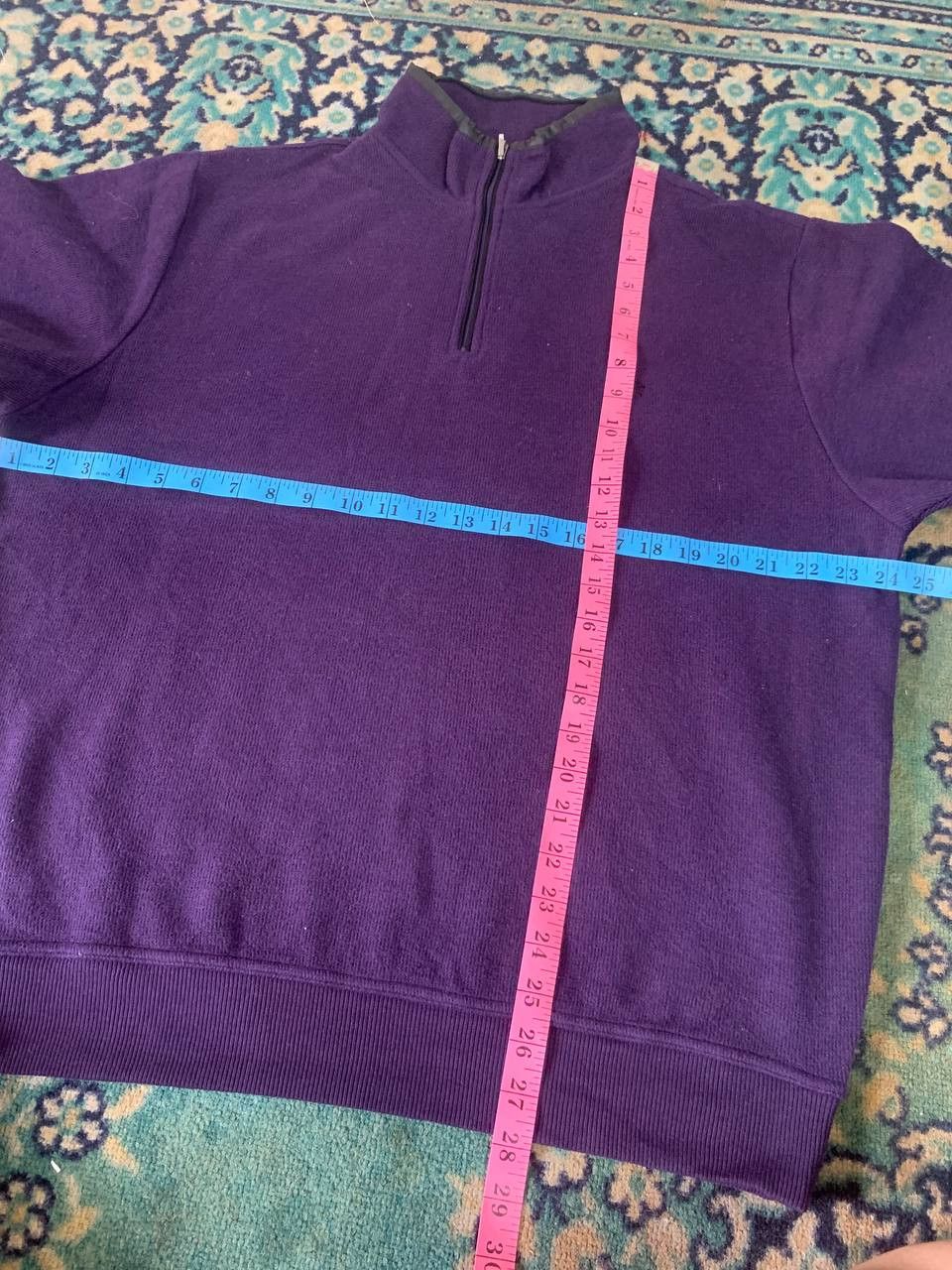 Michiko Koshino London Plain Half Zip Purple Rare Michiko London Jumper Sweatshirt Size US L / EU 52-54 / 3 - 7 Thumbnail