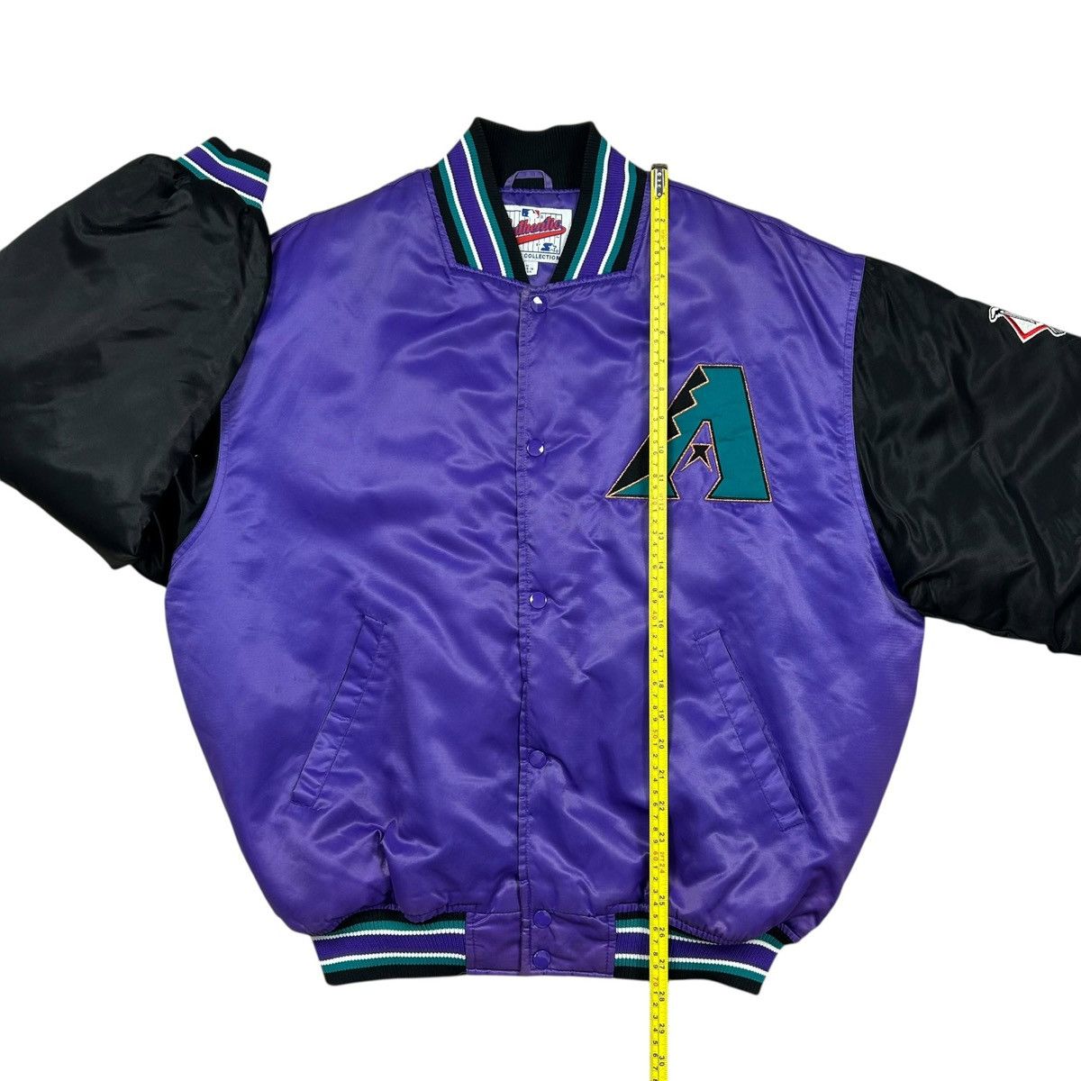 MLB VTG 90s ARIZONA DIAMONDBACKS STARTER SATIN BOMBER JACKET Size US L / EU 52-54 / 3 - 10 Thumbnail