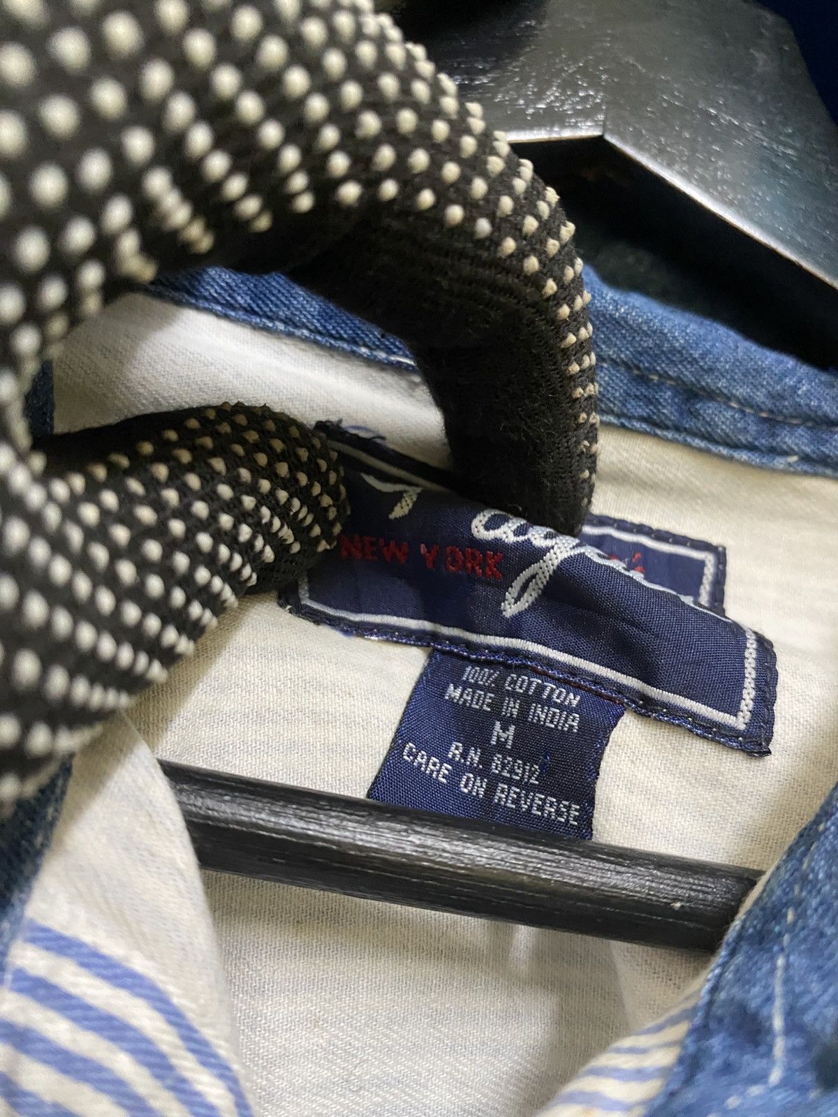 Cowboy Equipment × Vintage Vintage Quiz Again Embroidered Cowboy Shirt – Blue Striped Size US M / EU 48-50 / 2 - 9 Thumbnail