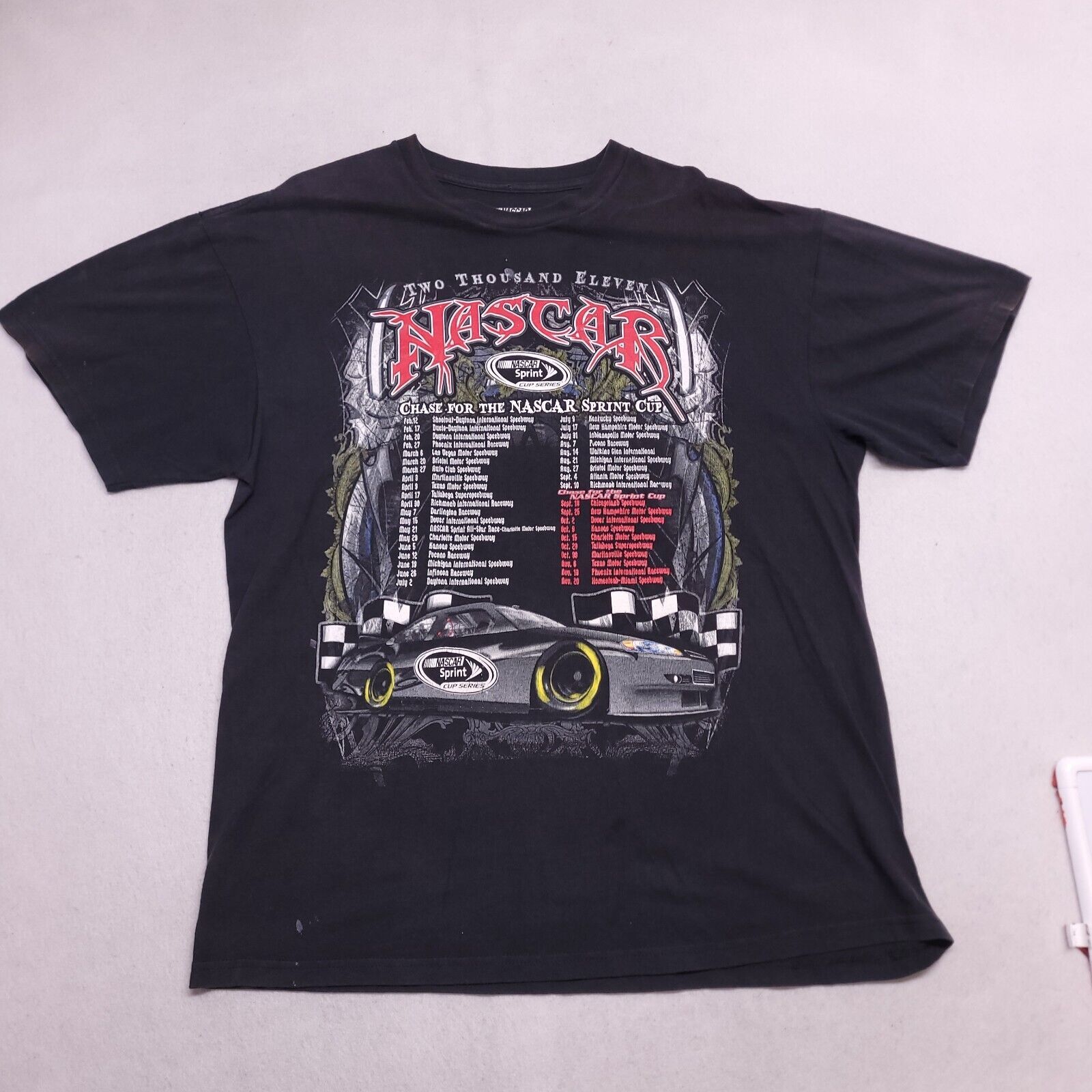 NASCAR Nascar Graphic T-Shirt Adult Mens Size Extra Large XL Black Size US XL / EU 56 / 4 - 2 Thumbnail