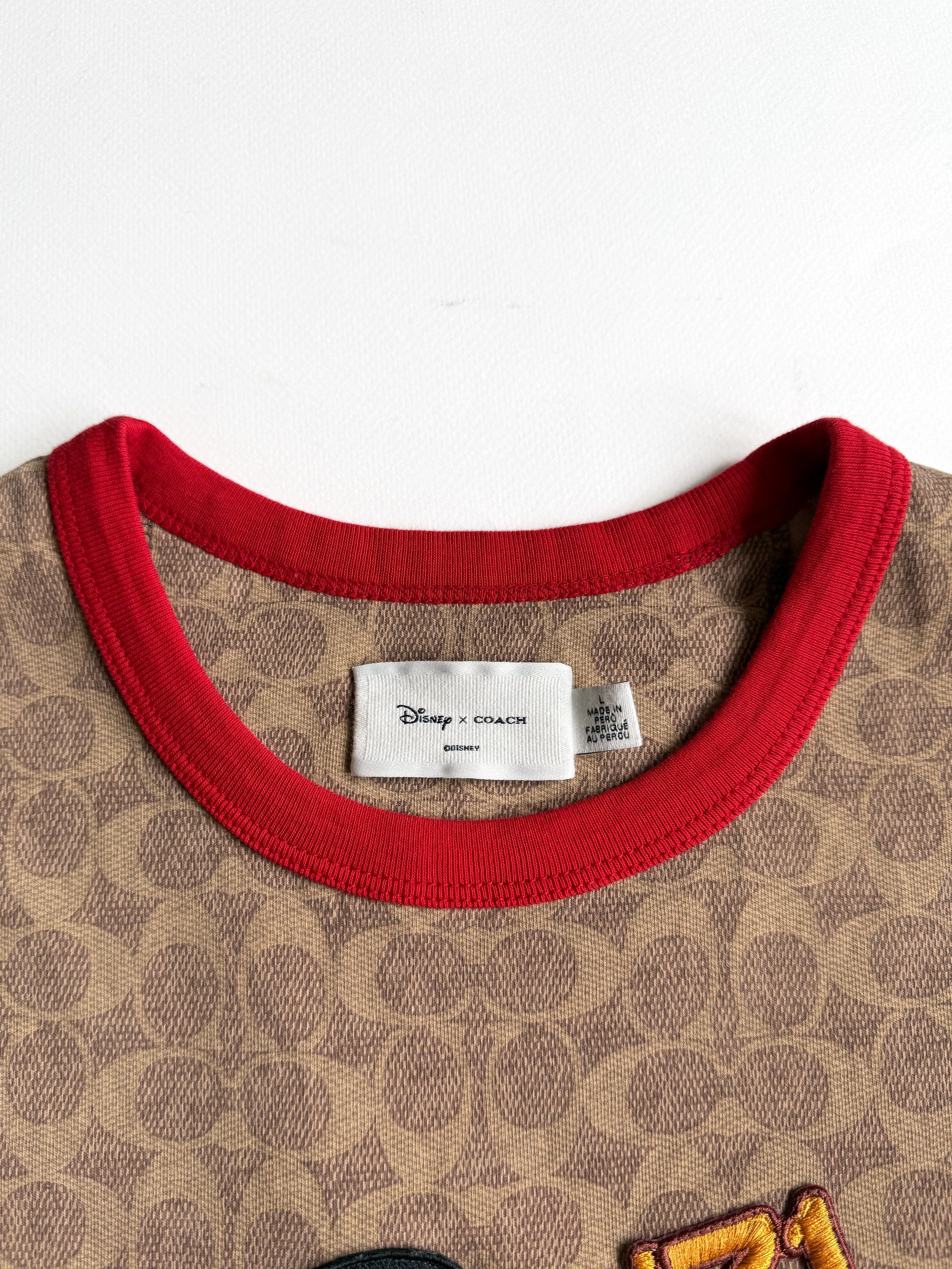 Coach Men's Coach x Mickey Mouse Signature T-shirt (L) Size US L / EU 52-54 / 3 - 2 Thumbnail