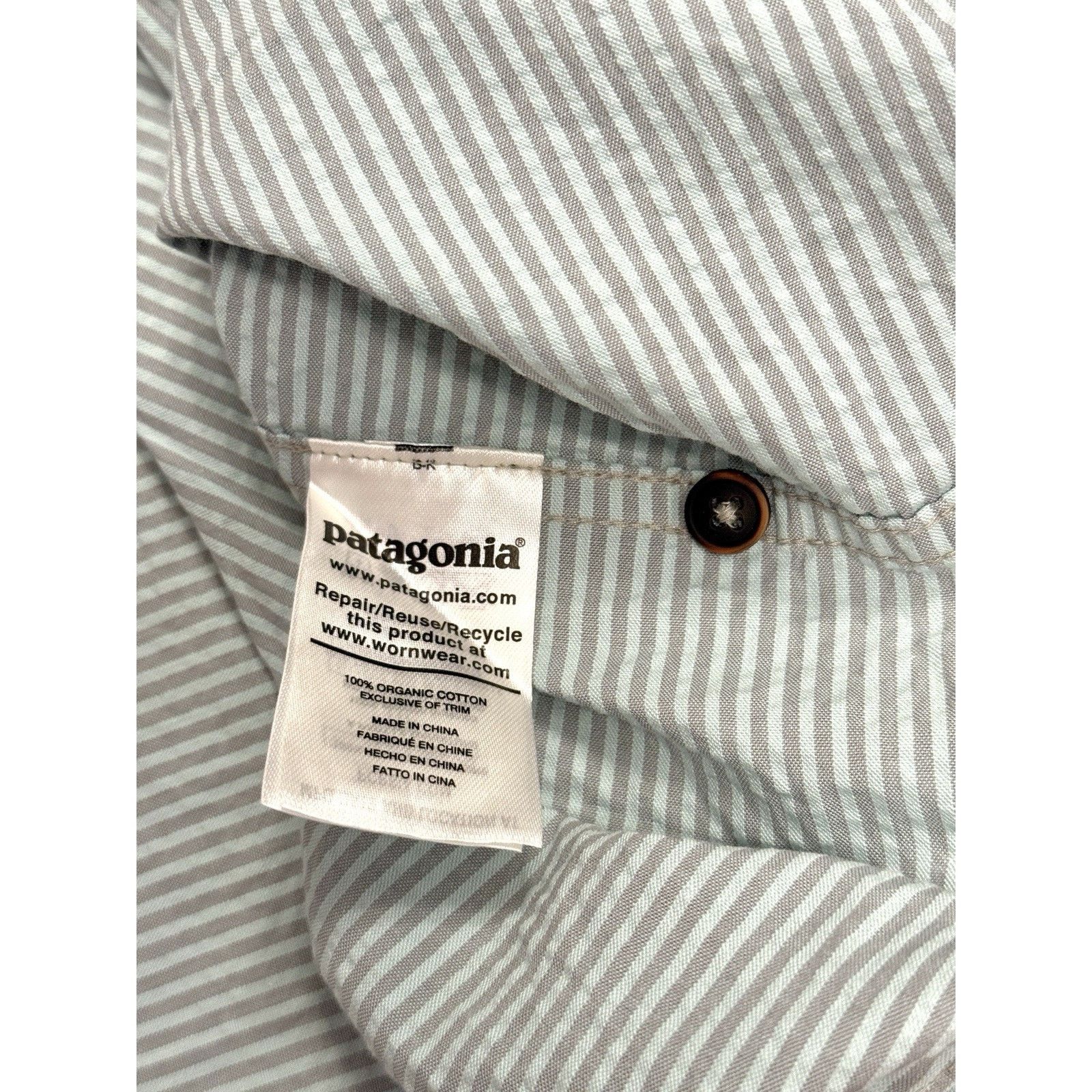 Patagonia Patagonia Organic Cotton Seersucker Pullover Shirt 2XL Size US XXL / EU 58 / 5 - 6 Thumbnail