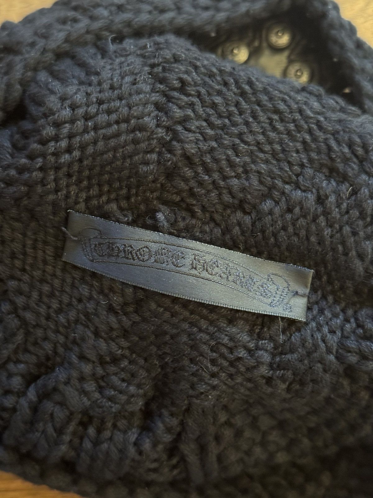 Chrome Hearts Chrome Hearts 3rd Eye Filigree Plus Pom Wool Knit Beanie Size ONE SIZE - 9 Thumbnail