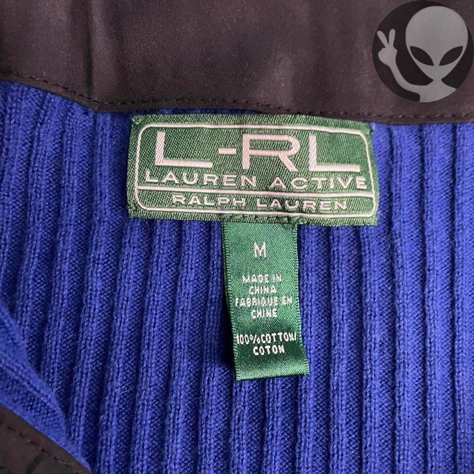 Polo Ralph Lauren Ralph Lauren Women's Sweater medium blue quarter zip cotton Size M / US 6-8 / IT 42-44 - 4 Thumbnail