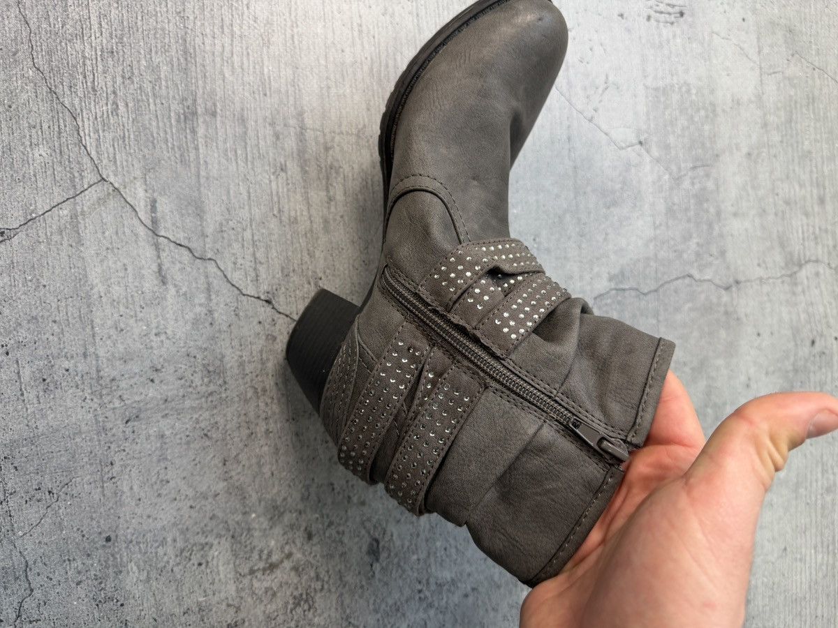 A.S.98 Vintage AS 98 Ankle Rick Owens Style Leather Biker Boots Size US 5.5 / EU 38 - 4 Thumbnail