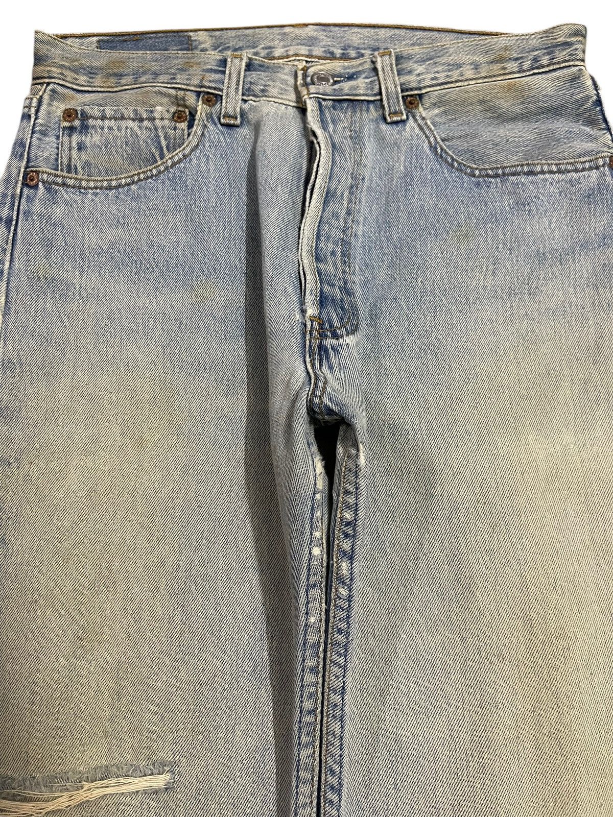 Levi's Vintage Levis Classic Mud Wash Distress Style Jeans Size US 31 - 3 Thumbnail