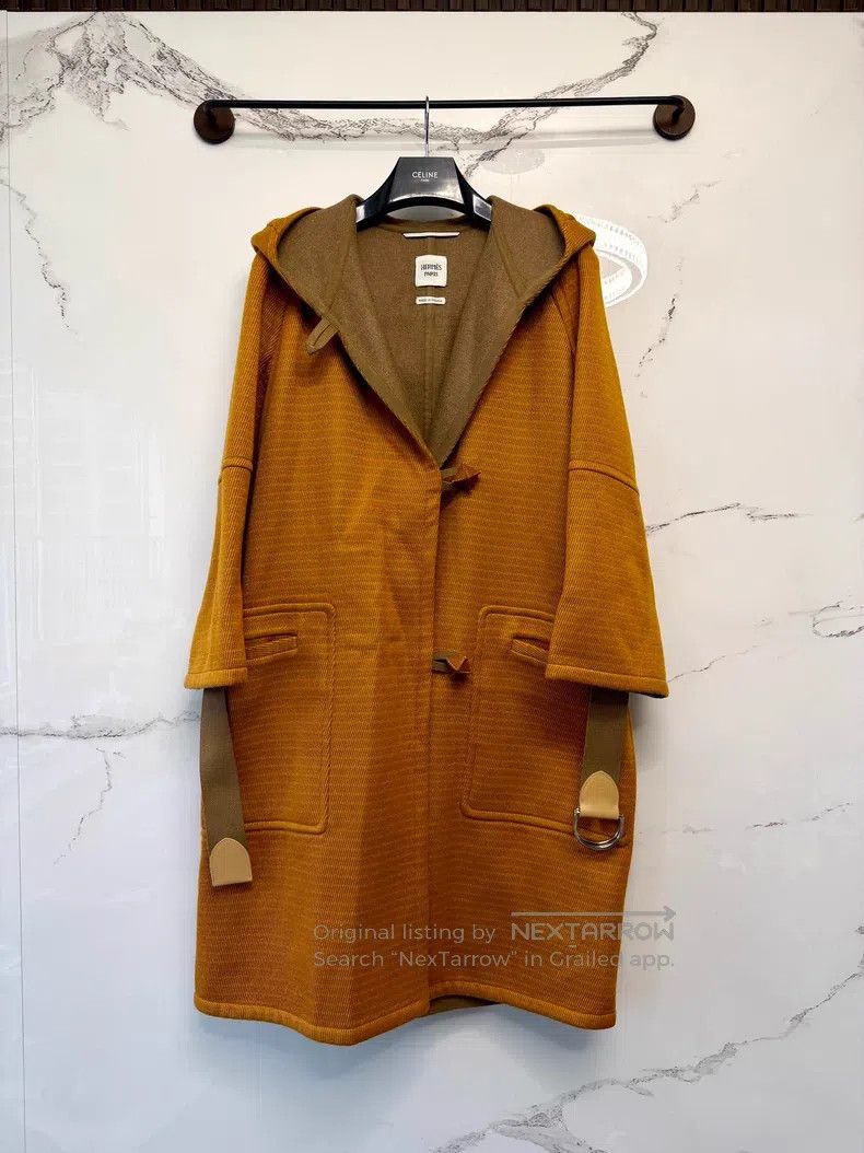 Hermes Hermes Leather Buckle Bathrobe Coat Size XXS / US 00 / IT 34 - 1 Thumbnail