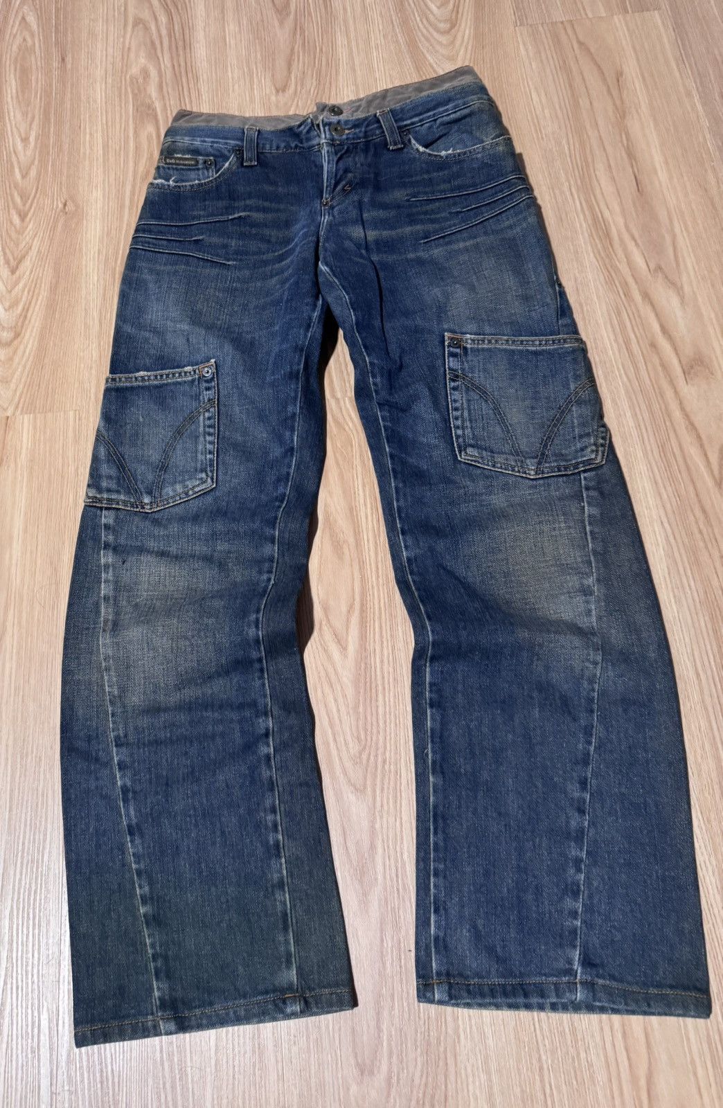 Dolce & Gabbana Dolce Gabbana AW2003 Double Waisted Cargo Denim Size US 30 / EU 46 - 6 Thumbnail