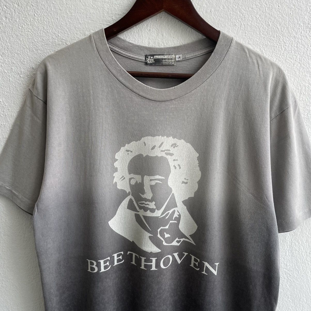 Bape Vintage 00's Distress "Bathing Ape Beethoven Dip Dye" Shirts Size US L / EU 52-54 / 3 - 3 Thumbnail