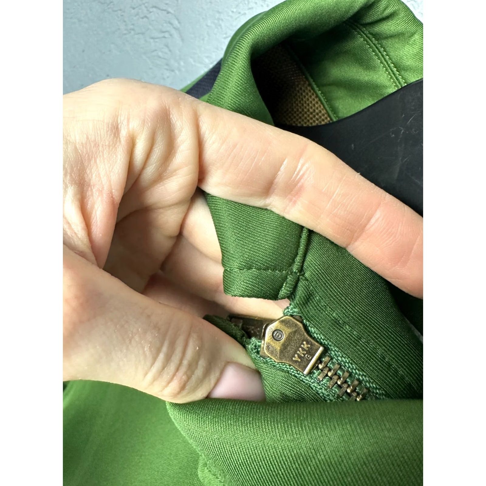 Percival Percival Mens Track Top Tracksuit Jacket Size M Green Solid Activewear Tracksuit Men M Size 40R - 4 Thumbnail