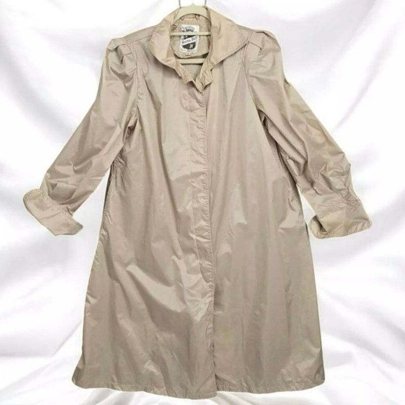 Vintage Vintage 70s Saxton Hall Khaki Rain Coat Trench Jacket Small Size S / US 4 / IT 40 - 1 Thumbnail