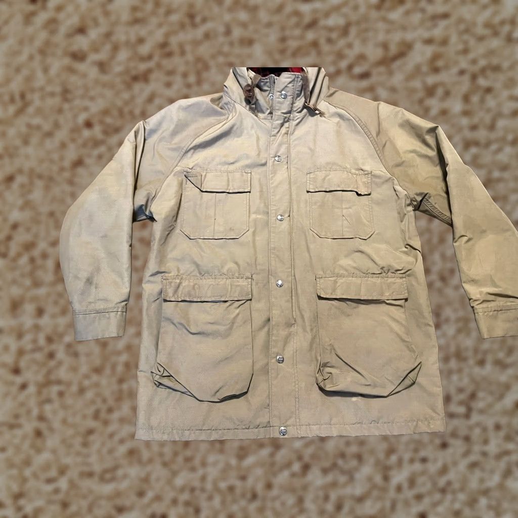Vintage VINTAGE Woolrich USA Beige Chore Barn Wool Lined Hooded Jacket Coat - Men's L Size US L / EU 52-54 / 3 - 1 Thumbnail