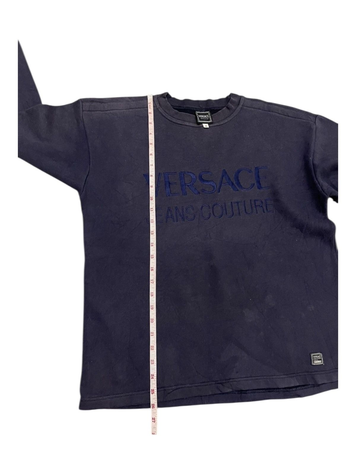 Versace Vintage Versace Jeans Couture Embroidered Logo Sweatshirt Size US M / EU 48-50 / 2 - 12 Thumbnail