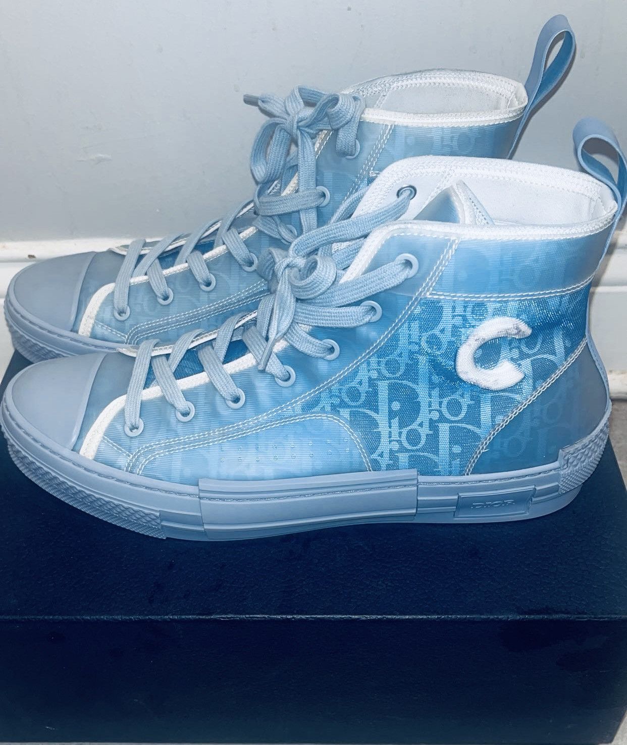 Daniel Arsham × Dior Dior b23 Daniel Arsham blue oblique sneaker Size US 11 / EU 44 - 4 Thumbnail