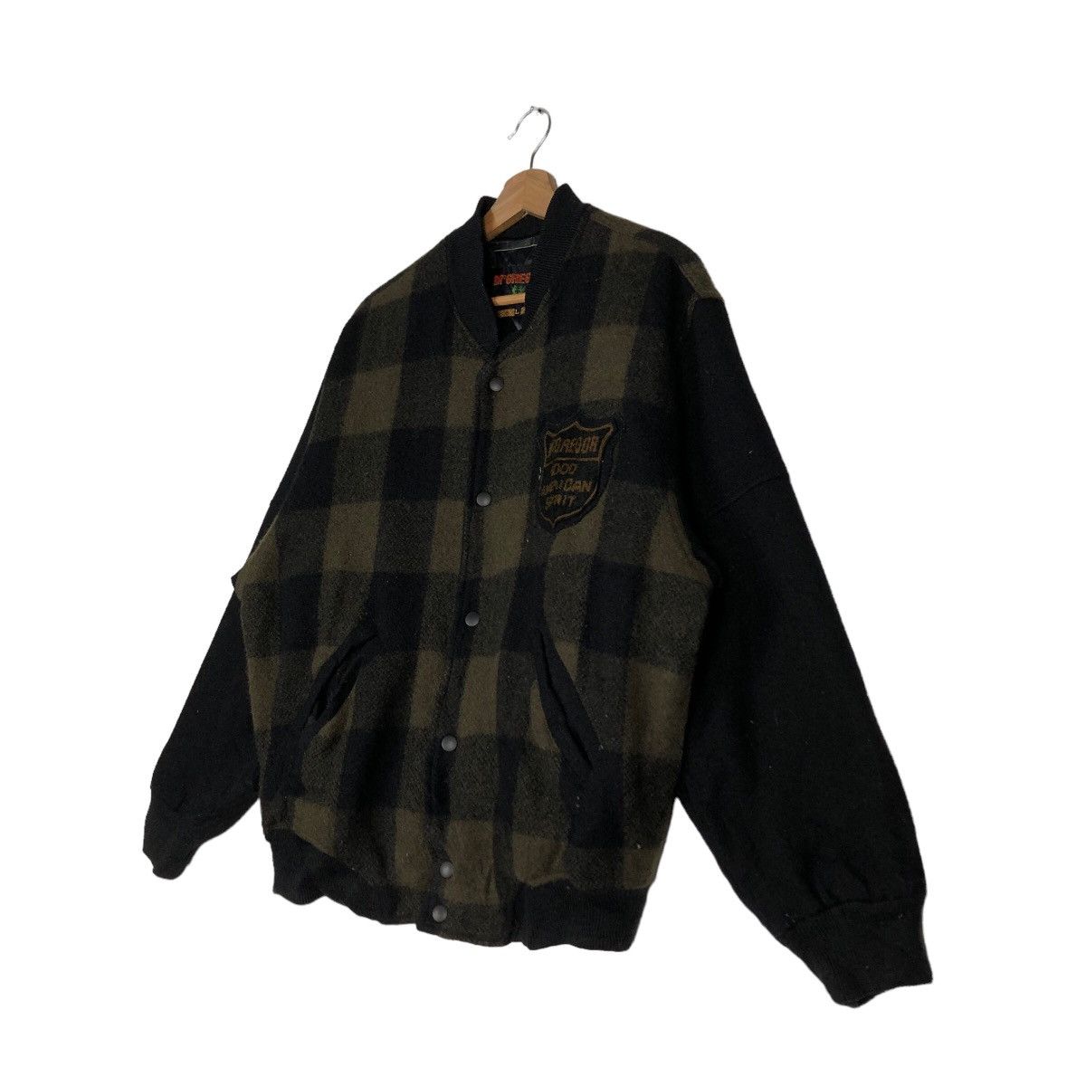 Japanese Brand 🔥Vtg Wool Herringbone Bomber Jacket Mc Gregor USA Size US L / EU 52-54 / 3 - 2 Thumbnail