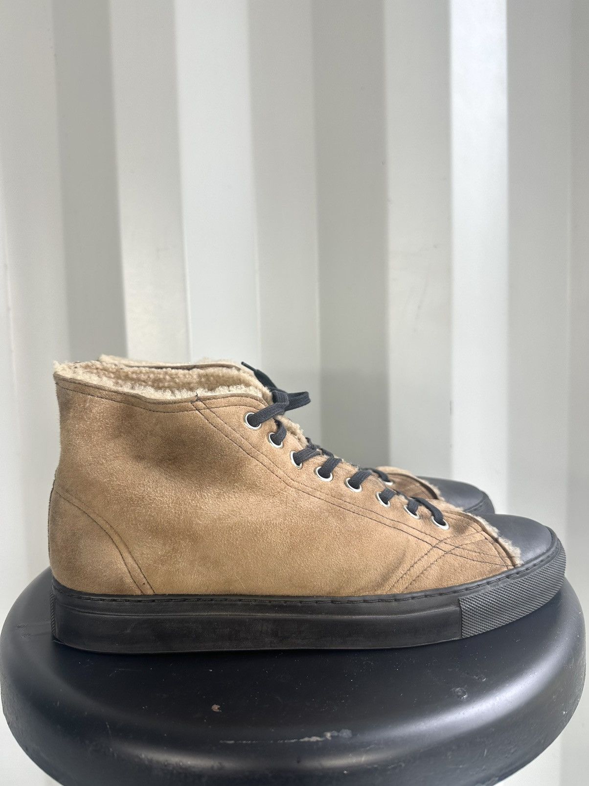 Maison Margiela Shearling Suede Hightop Size US 10 / EU 43 - 2 Thumbnail
