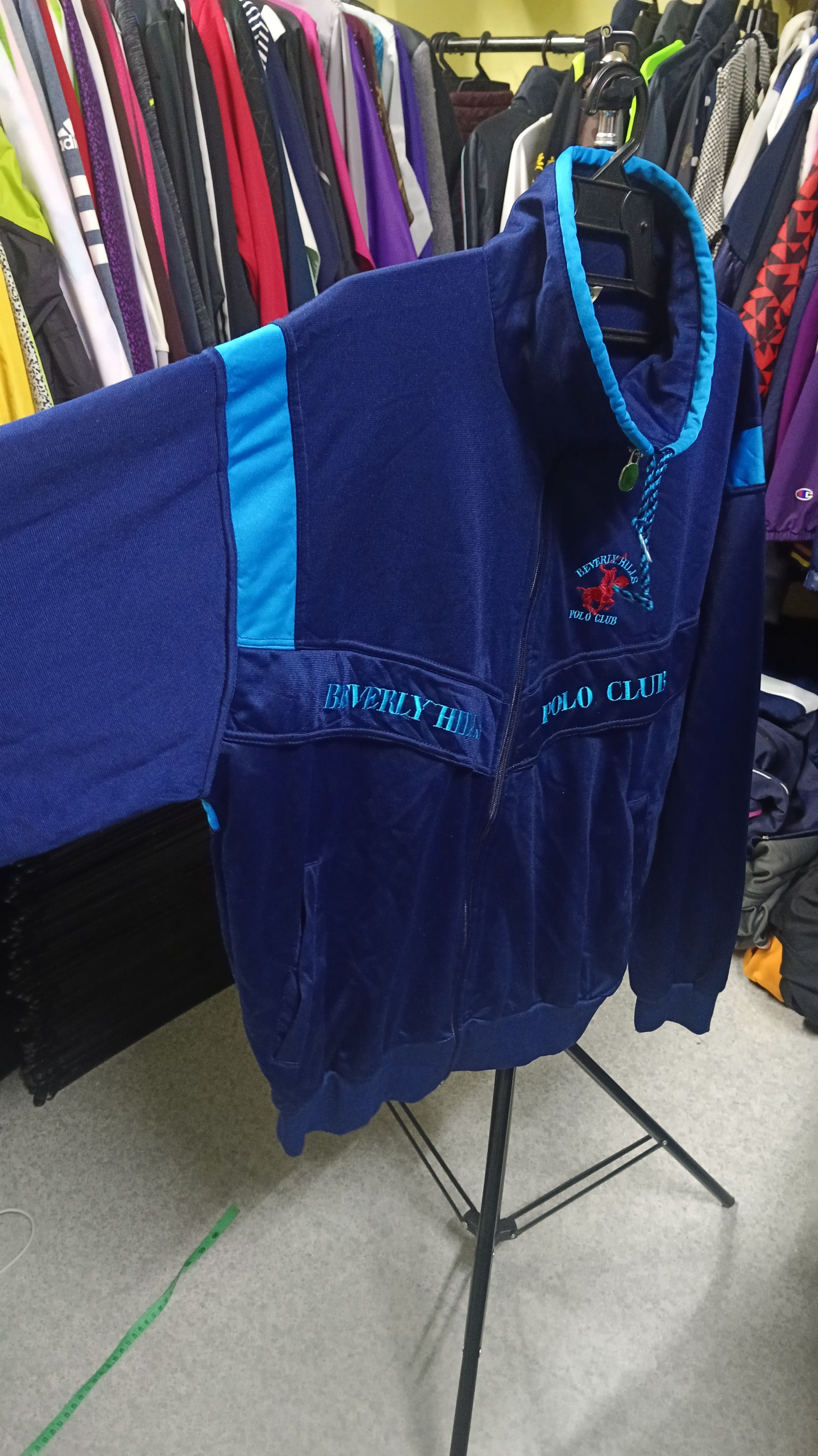 Beverly Hills Polo Club × Vintage 🔥 Rare Vintage Beverly Hills Polo Club Track Sweater Size US L / EU 52-54 / 3 - 2 Thumbnail