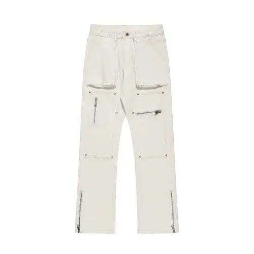 VIBE zipper flared jeans