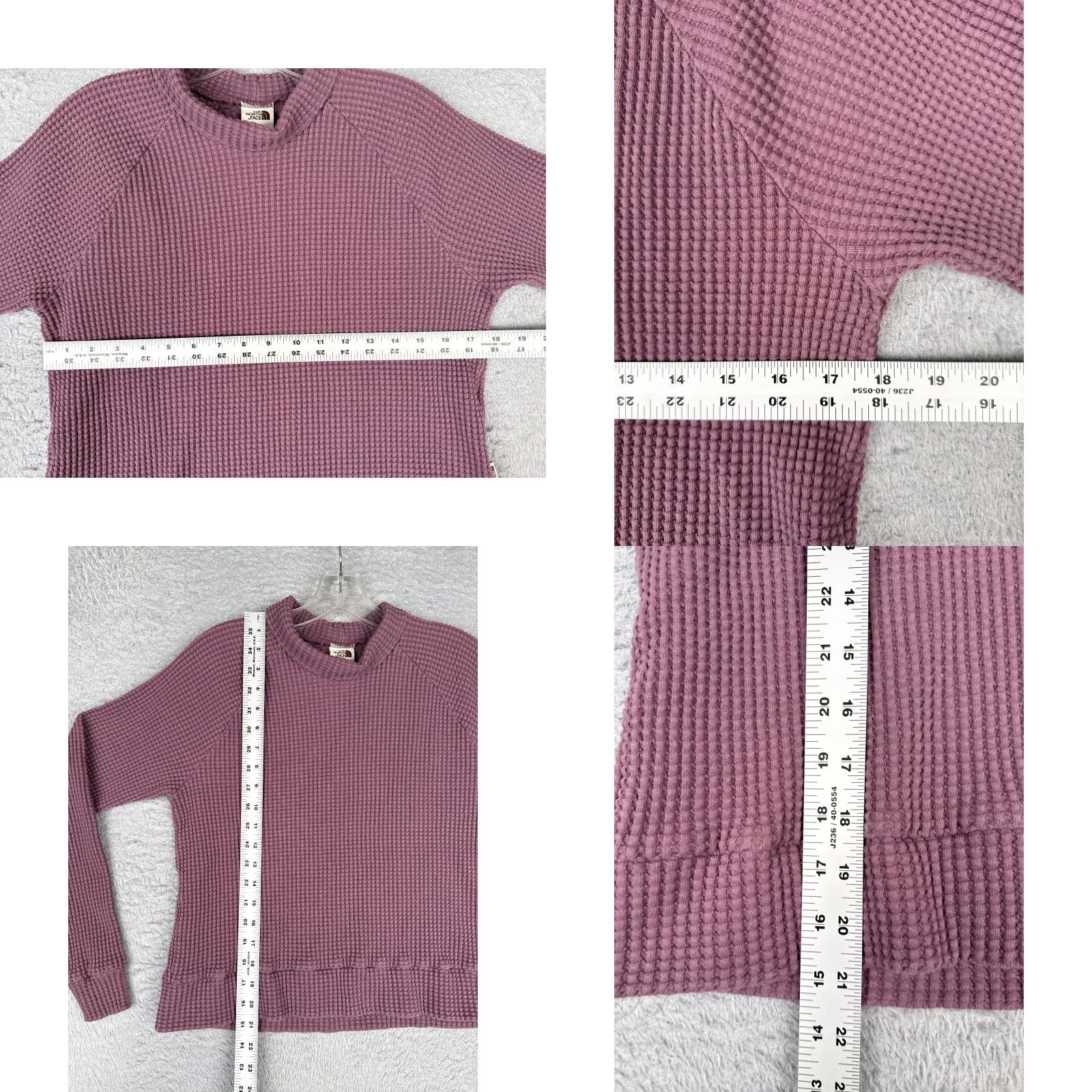 The North Face The North Face Sweater The North Face Purple Cotton Waffle-Knit Mock Neck Women Medium Pullover Casual Lightweight Vintage No Size M / US 6-8 / IT 42-44 - 8 Thumbnail